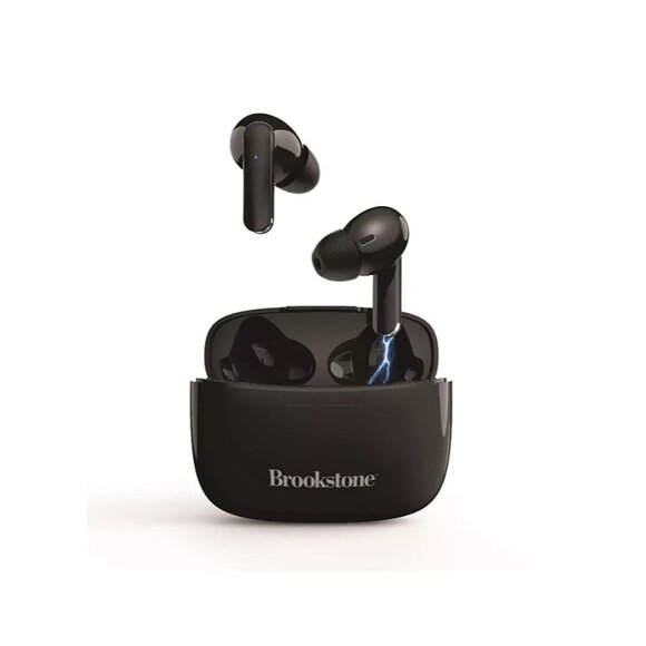 Brookstone Touch Pro True Wireless Bluetooth Earbuds Black Size OS NWB - Picture 1 of 4